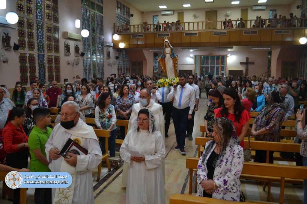 الرعية الكلدانية في الأردن تحتفل بعيد انتقال مريم العذراء الى السماء 2022