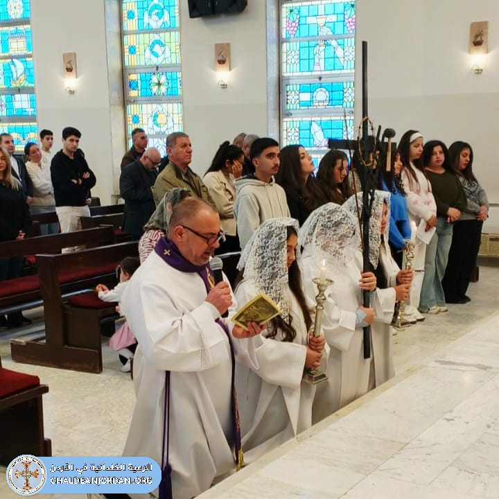 صلاة درب الصليب لرعيتنا الكلدانية في كنيسة اللاتين العلالي- الفحيص. الجمعة ٢٠٢٦/٤/٣