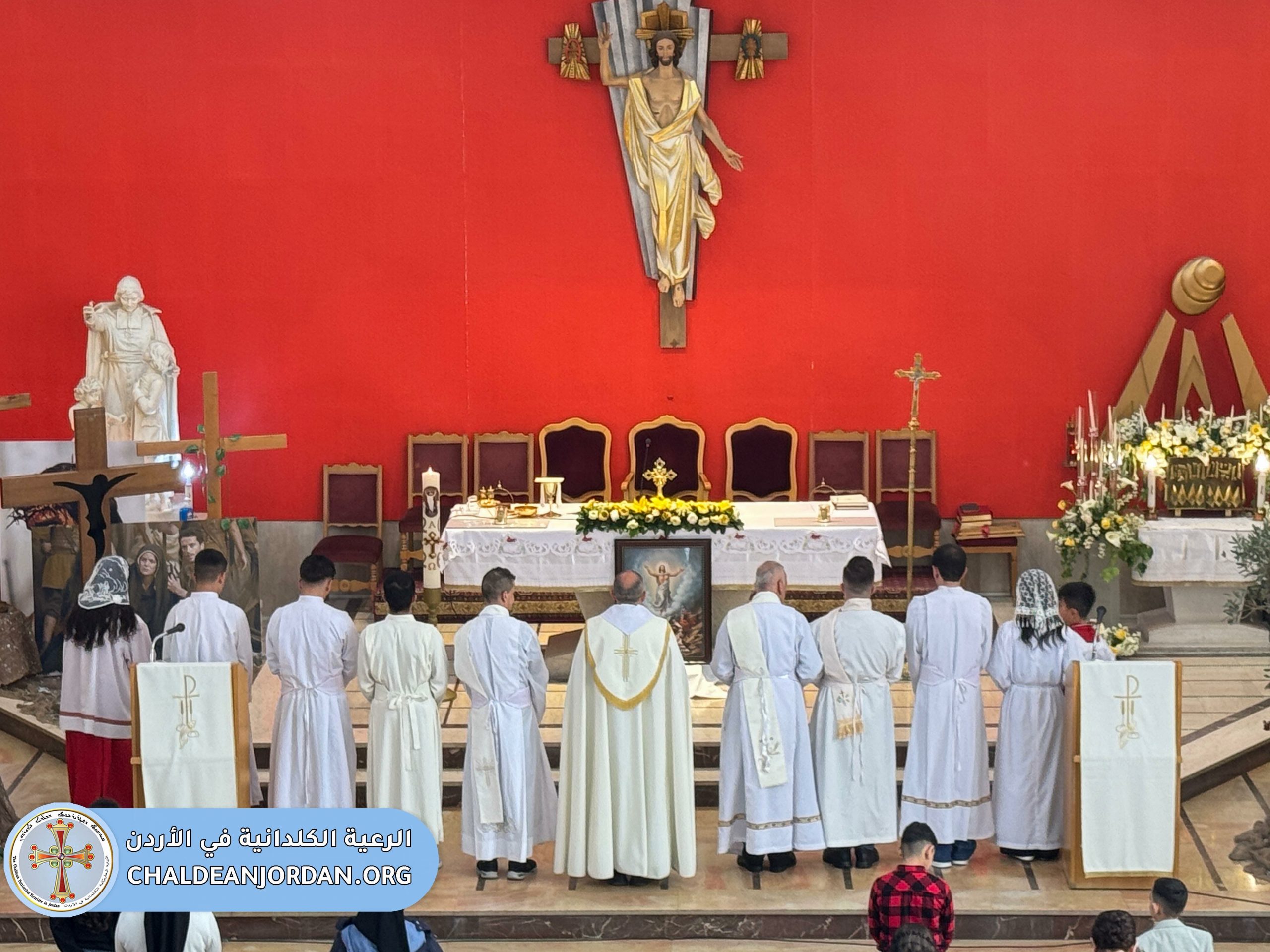 قداس ثاني يوم عيد القيامة لرعيتنا الكلدانية في كنيسة الفرير/ جبل الحسين  الأثنين ٢٠٢٦/٤/١٣